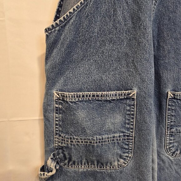 Vintage Carhartt Overalls Mens Blue Denim Farmer Construction - Picture 11 of 16